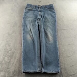 Levis Jeans 36x30 (Fits 34x29) Blue 516 Light Wash Faded Slim Straight Y2K Style